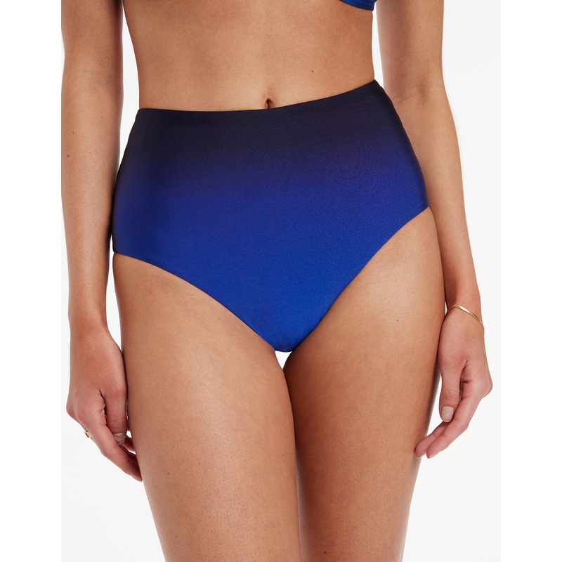 Oia Sunset High Waist Bikini Pant - Ocean