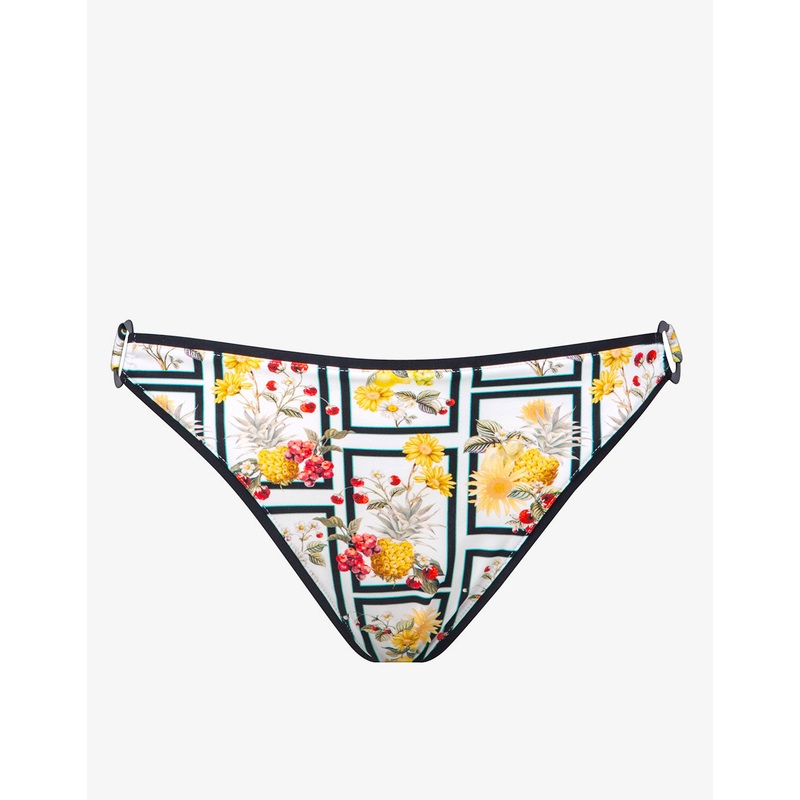 Scenery Bikini Pant - Monochrome Garden