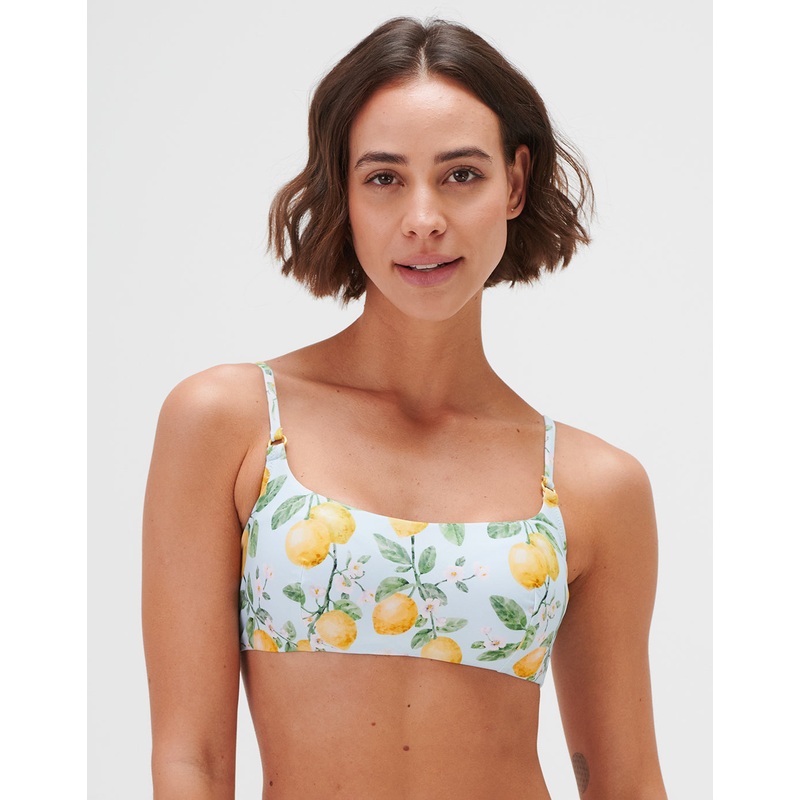 Fior di Limone Bralette Bikini Top - Sorrento Sky
