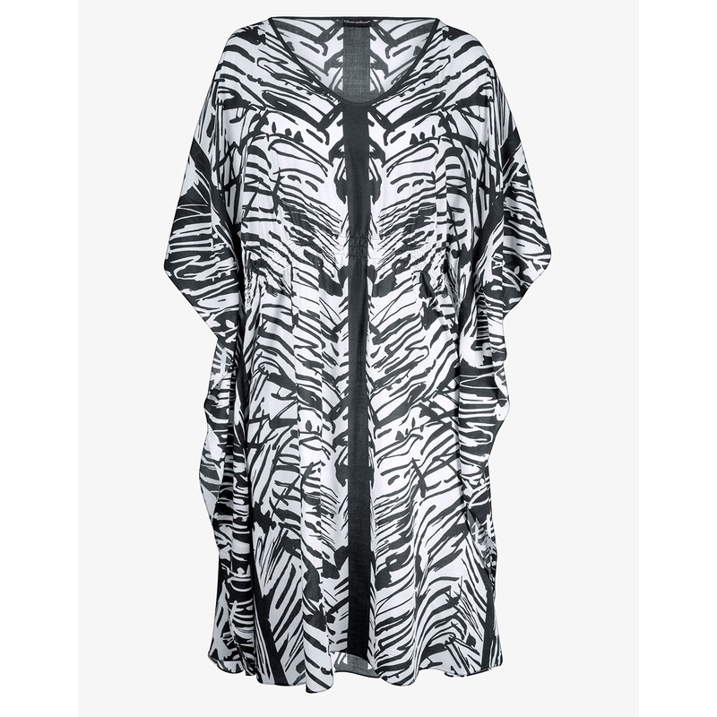 Ink Art Kaftan - Black and White