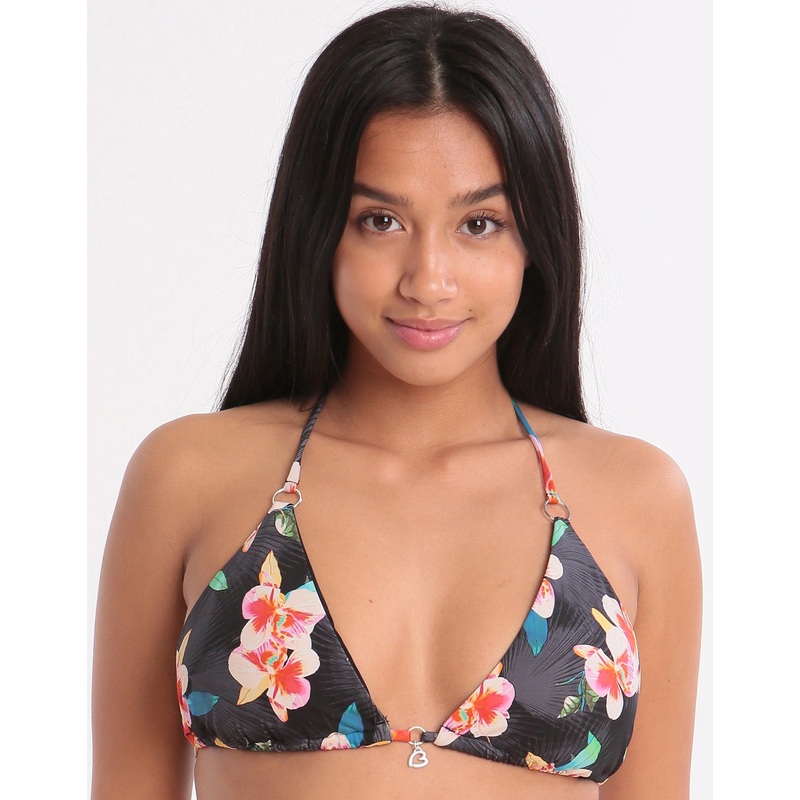 Mandalay Mino Tri Bikini Top - Black