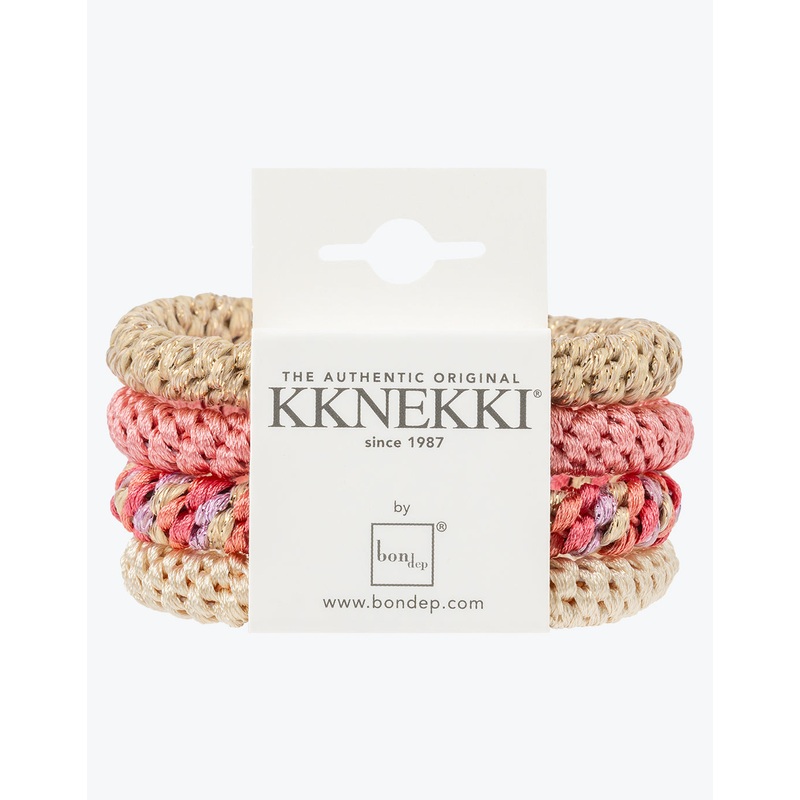 Original Hair Tie Bundle - Soft Coral and Beige