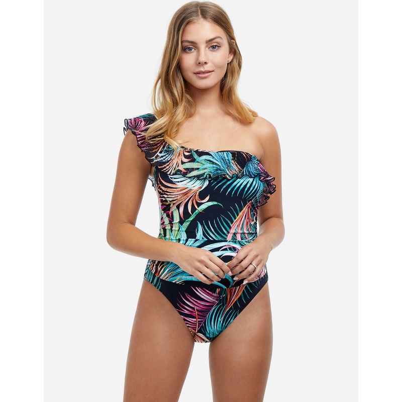 Profile Tropico One Shoulder Swimsuit - Black