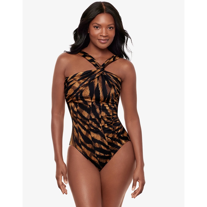 Raya De Safari Europa Swimsuit - Black Brown