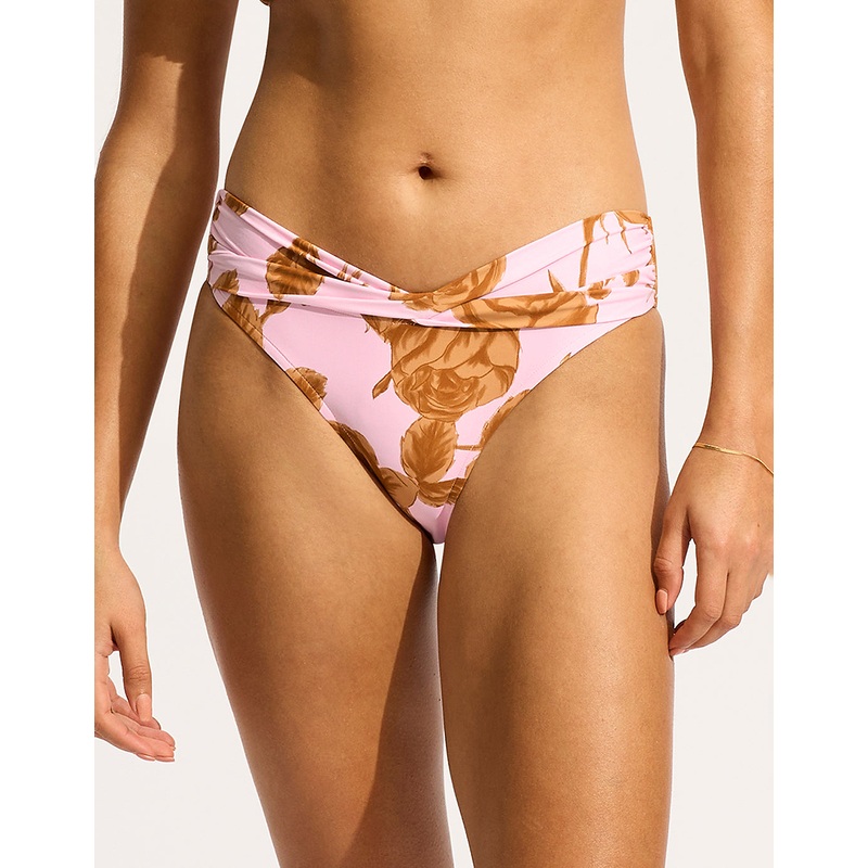 Rococo Twist Band Mini Hipster Bikini Pant - Blossom