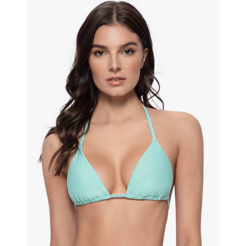 Divine Triangle Bikini Top - Aqua