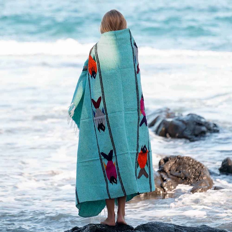 Fish & Sea Blanket - Mint