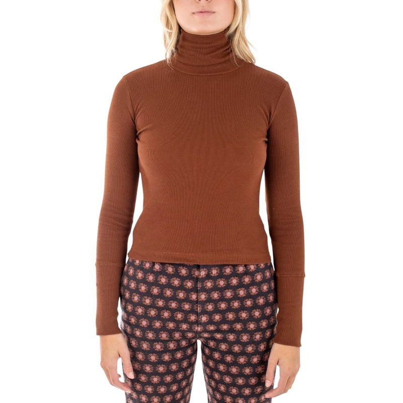 Jetty Ridley Rib Scrunch Neck - Patina
