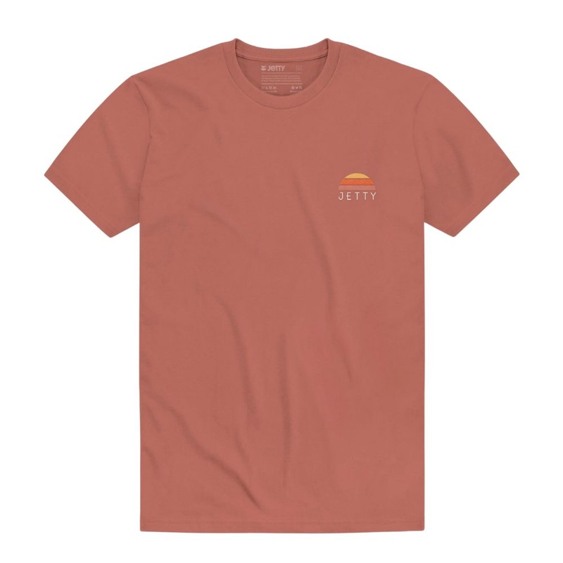 Jetty Sunup Tee - Salmon