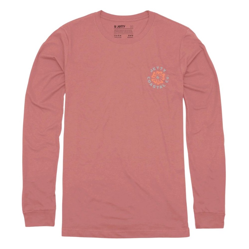 Jetty Tribe Long Sleeve Tee - Salmon