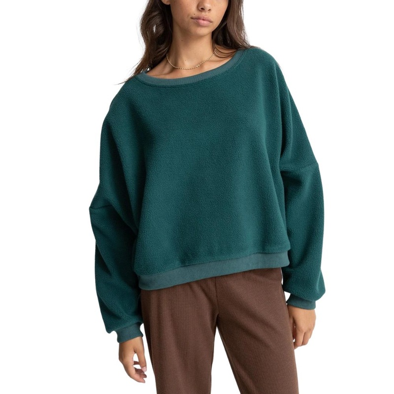 Rhythm - Reverse Slouch Fleece - Sea Green