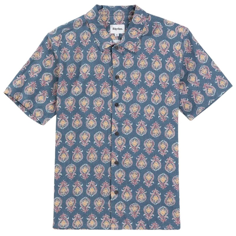 Rhythm Tofo Short Sleeve Button Up Shirt - Navy