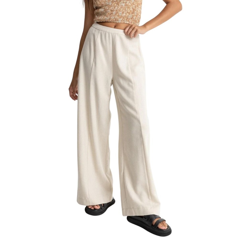 Rhythm Whitehaven Wide Leg Pant - Cream