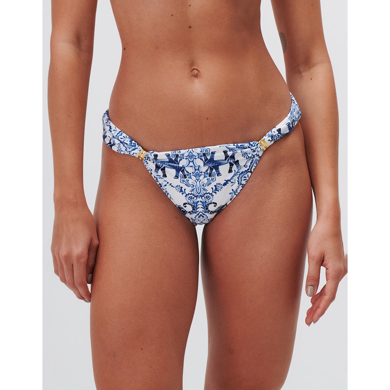 Zuri Banded Hipster Bikini Pant - Porcelain