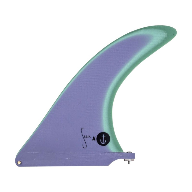 Captain Fin - The Seea Raked Single Fin - 8.5" (Purple)