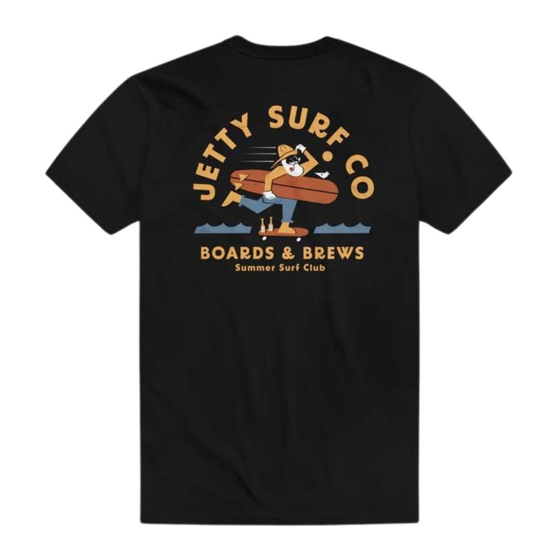 Jetty Boards & Brews Tee - Black