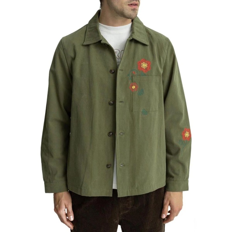 Rhythm Flower CPO Overshirt - Olive