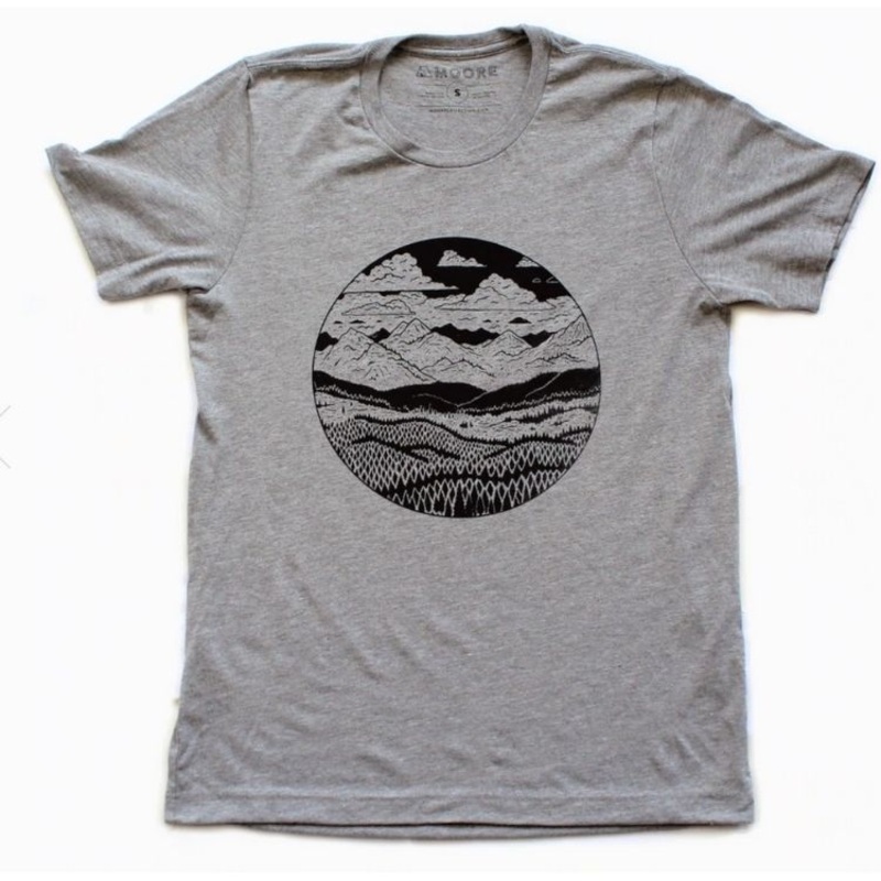Gray Mountain Range Tee - Size M