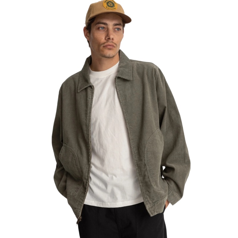 Rhythm Cord Utility Jacket - Sage