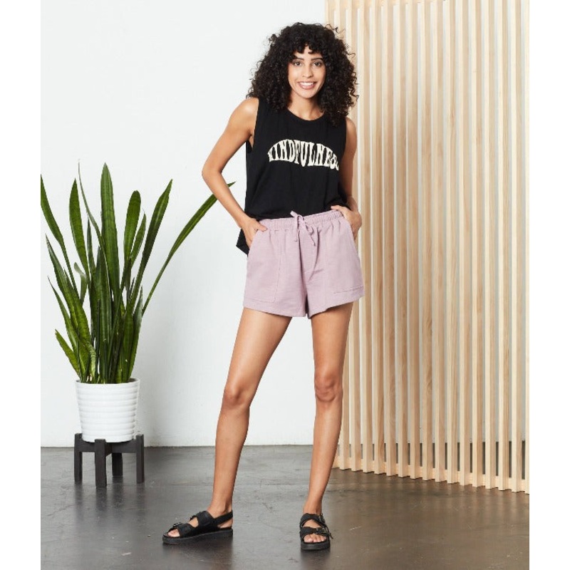 Dark Pink Cotton Shorts