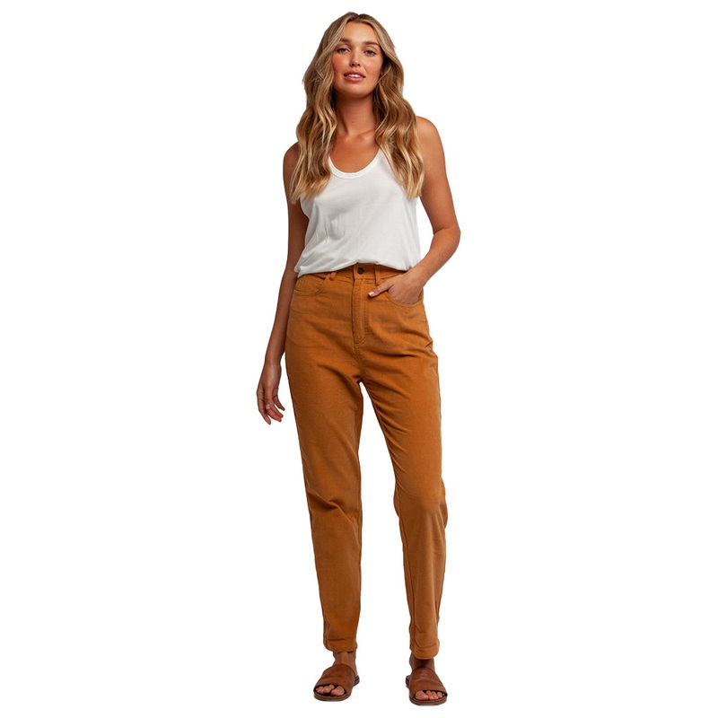 Hi-Rise Tapered Corduroy Pant