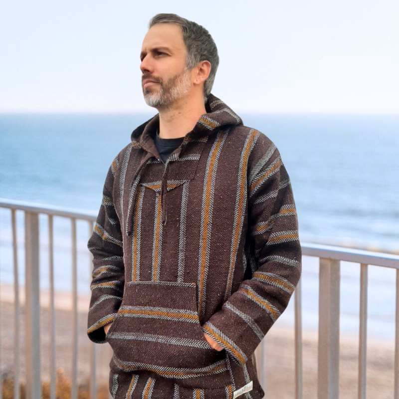 Authentic Baja Hoodie - Brown
