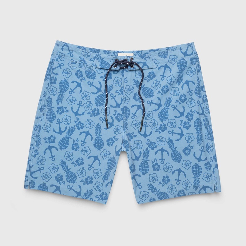 Duke 7.25 Tropical Boardshort - Blue Combo