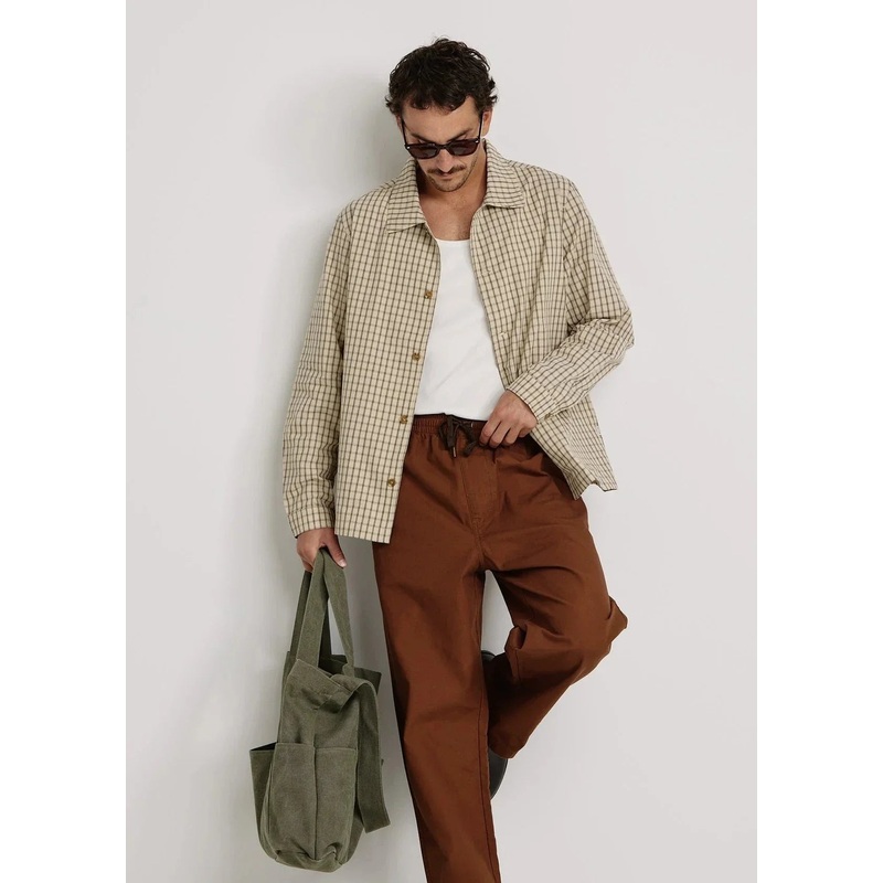 Rhythm - Slacker Pants - Coffee Brown