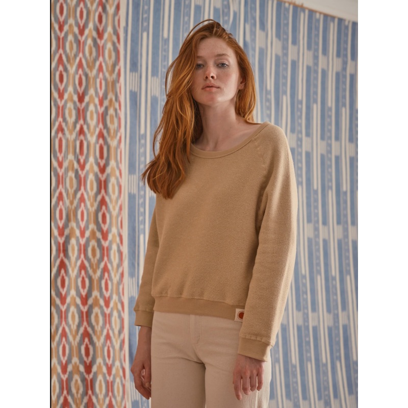 Tan Cloud Crew Sweatshirt
