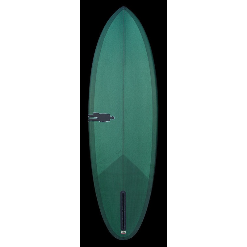Bullet Single Fin | Forest resin tint