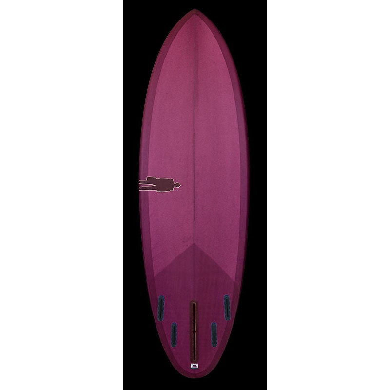 Bullet Single Fin | Magenta Purple resin tint