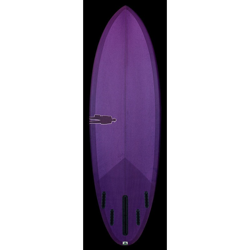 Bullet Single Fin | Rich Purple resin tint
