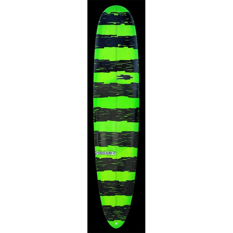 Performance Longboard HPLB | Green w/ Black Organic stripes