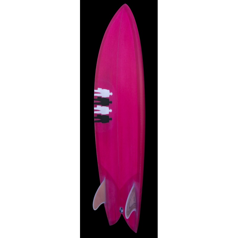 PostMod Jet | Twin/Quad Fish | Red with Black & White Proctor Men