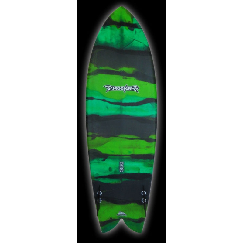 PostModern RetroActive Twinny/Quad | Greens & Greys Resin Stripes