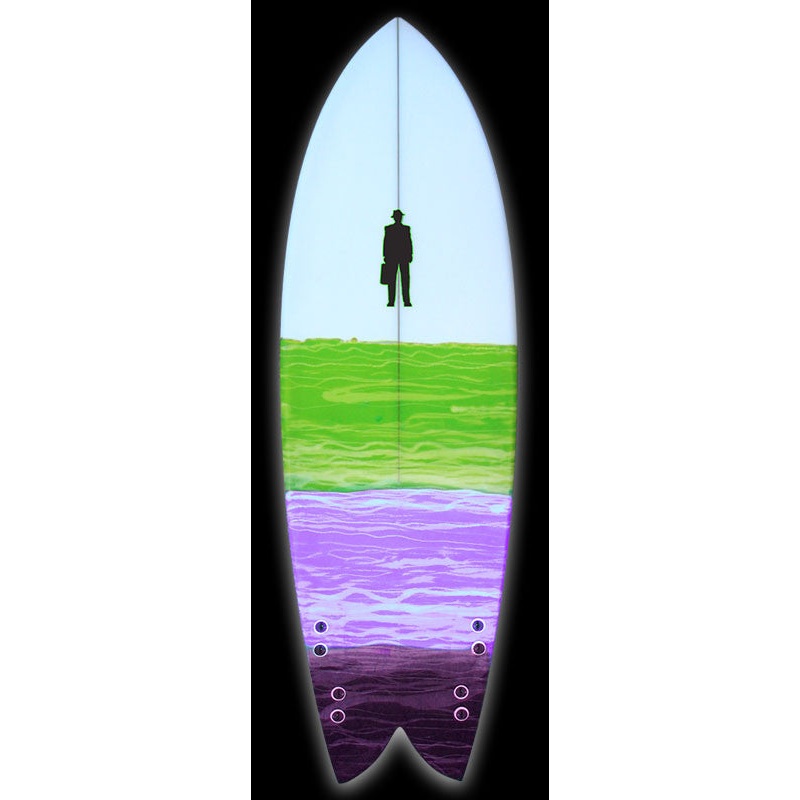 PostModern RetroActive Twinny/Quad | Greens & Purples Resin Stripes