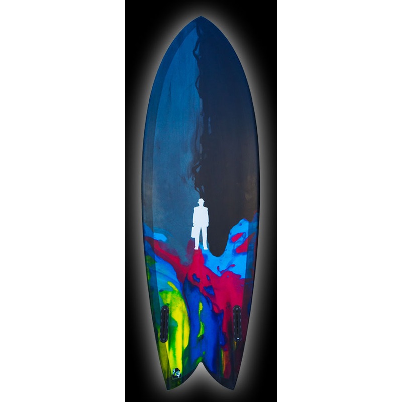 PostMod Jet | Twin/Quad Fish | 'Dendrytes' resin art