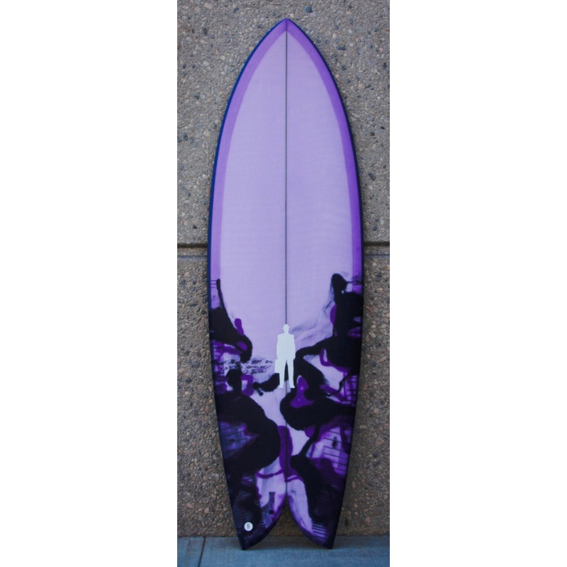 PostMod Jet | Twin/Quad Fish | Pale Purple, Rich Plum & Black swirl