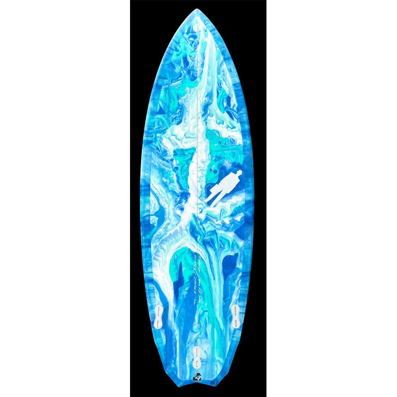 Zipstitch | oceanic resin swirl