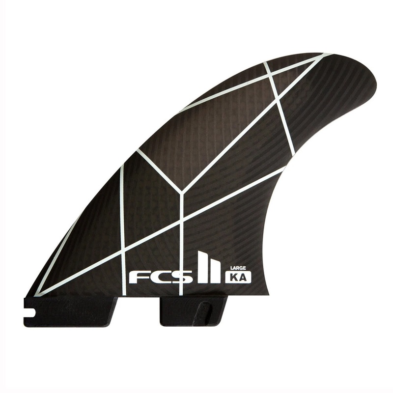 FCS 2 KA PC Medium Tri Retail Fins - White / Grey