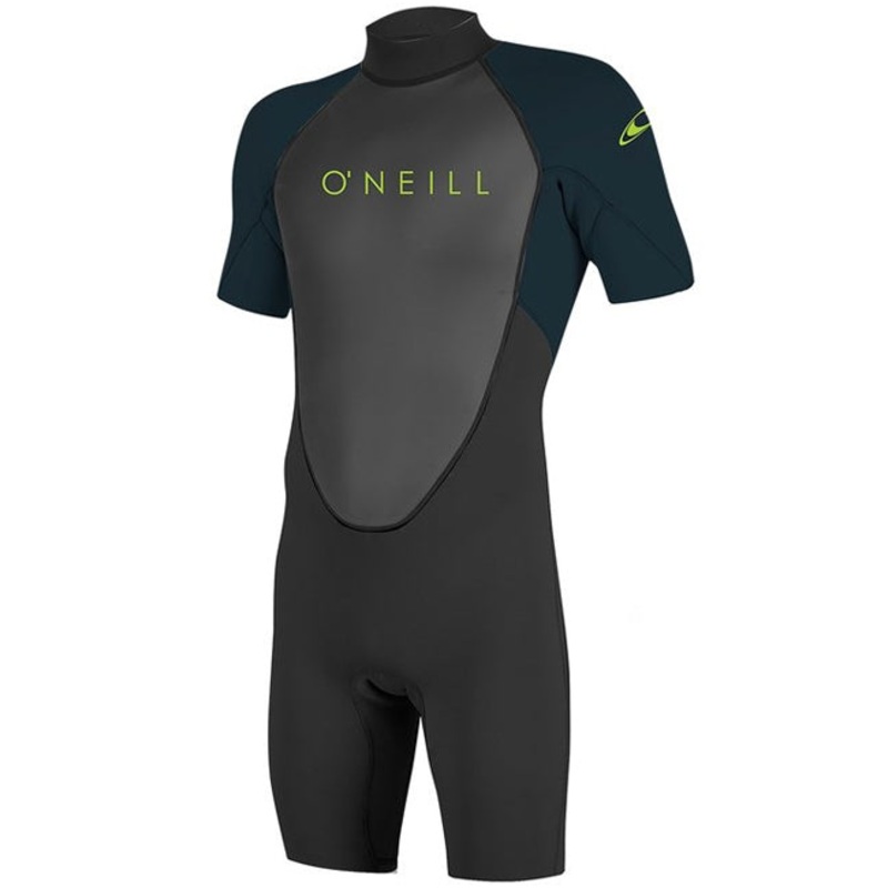 O'Neill Youth Reactor 2 2mm Back Zip Shortie Wetsuit  - Black/Slate