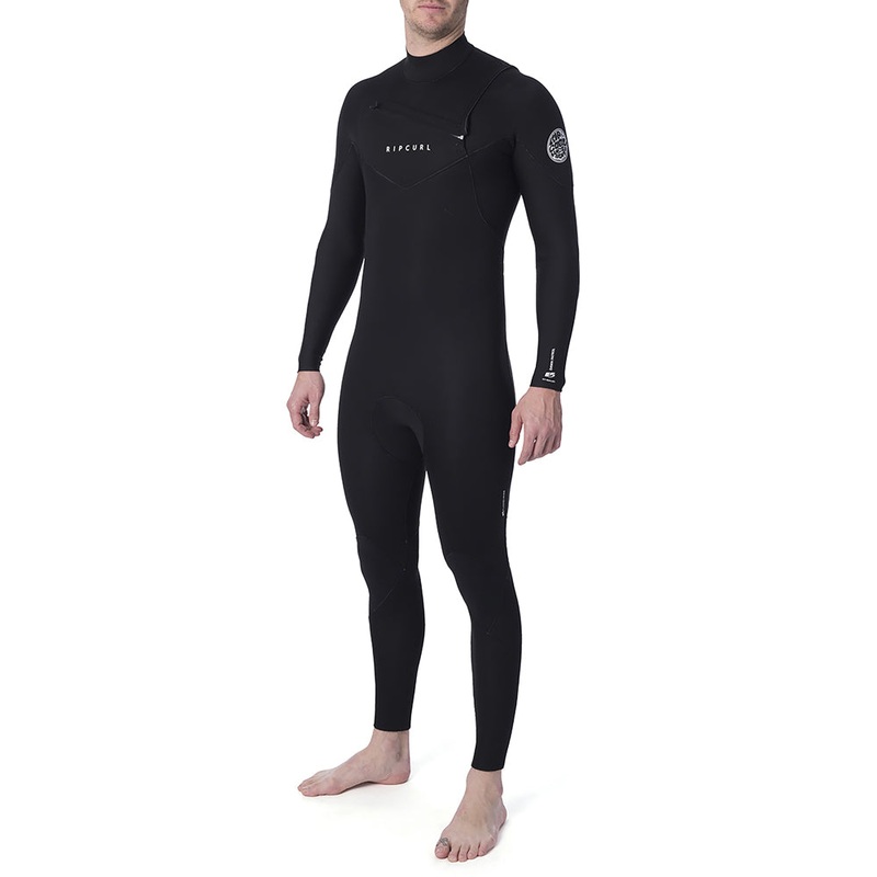 Rip Curl Dawn Patrol Performance 4/3mm Chest Zip Wetsuit - Black