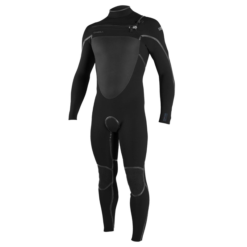 O'Neill Psycho Tech 4/3+mm Chest Zip Full Wetsuit - Black/Black