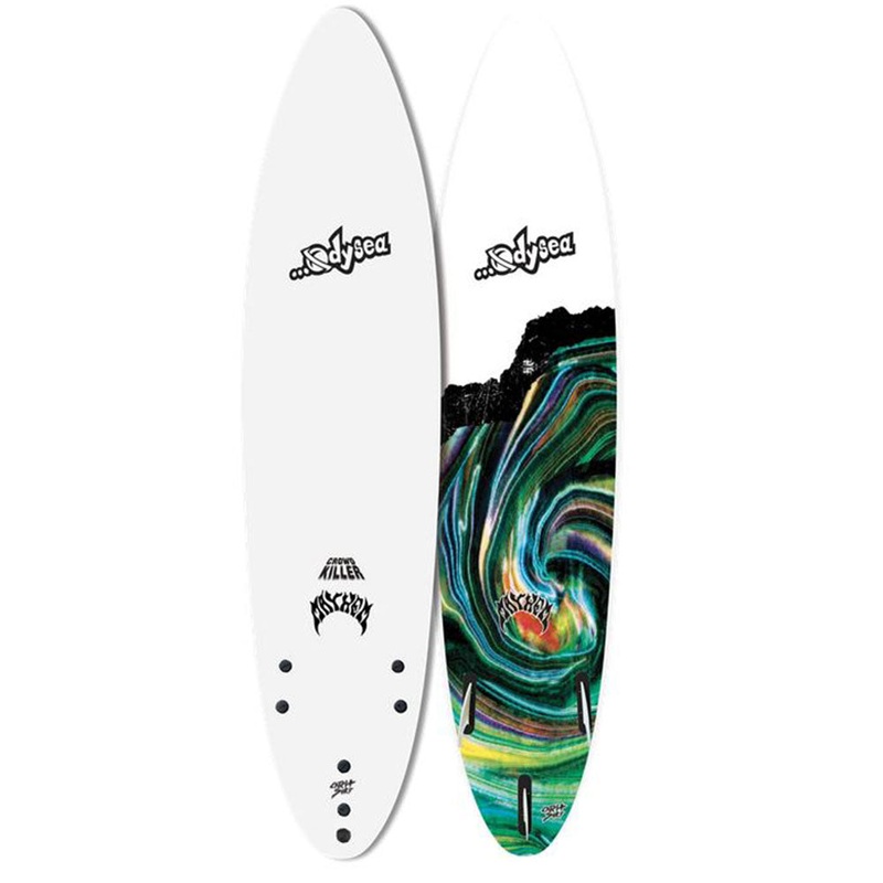 ODYSEA X Lost Crowd Killer 7'2 Soft Surfboard - White