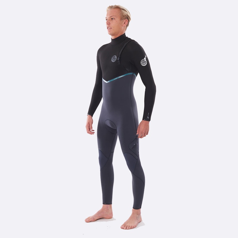 Rip Curl E Bomb 5/3mm Zip Free Winter Wetsuit - Charcoal Grey