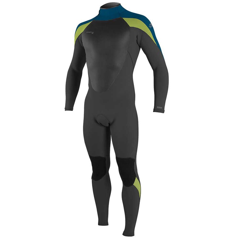O'Neill Epic 3/2mm Back Zip Full Wetsuit - Black/Ultrablue/Dayglo