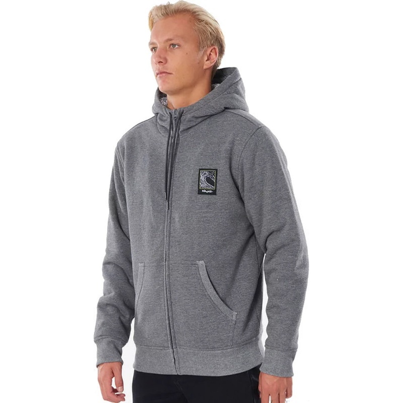 Rip Curl Agile Fleece Lined Zipped Hoodie