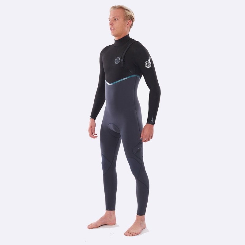 Rip Curl E-Bomb 3/2mm Zip Free Summer Wetsuit  - Charcoal