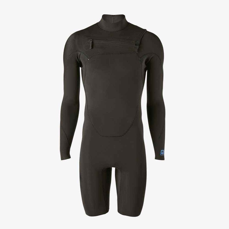 Patagonia R1 Lite Yulex Front Zip Long Sleeve Shortie  - Black