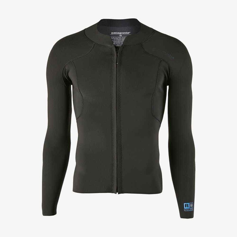 Patagonia R1 Lite Yulex Front Zip Top  - Black